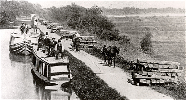 JR&K Canal  during last days of operation in 1880